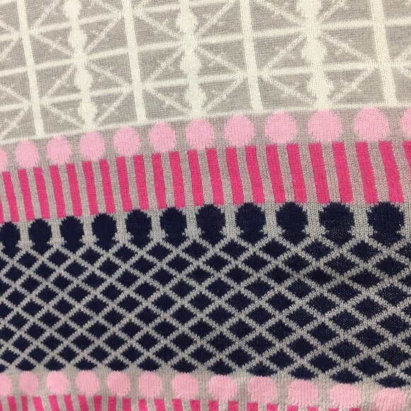 BCBGMAXAZRIA Multi-Color Mixed Print High Low Hem Open Front Cardigan - Picture 7 of 9